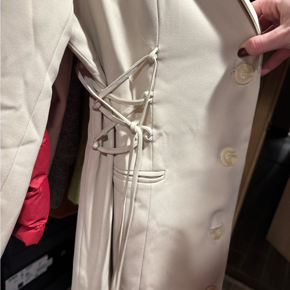 ASOS Cream Mini Dress - Picture 3 of 4